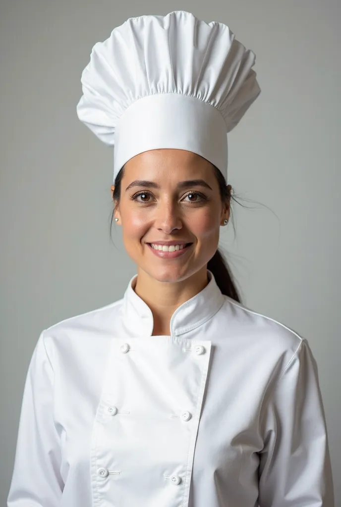 Marta Macho Stadler with chef's hat