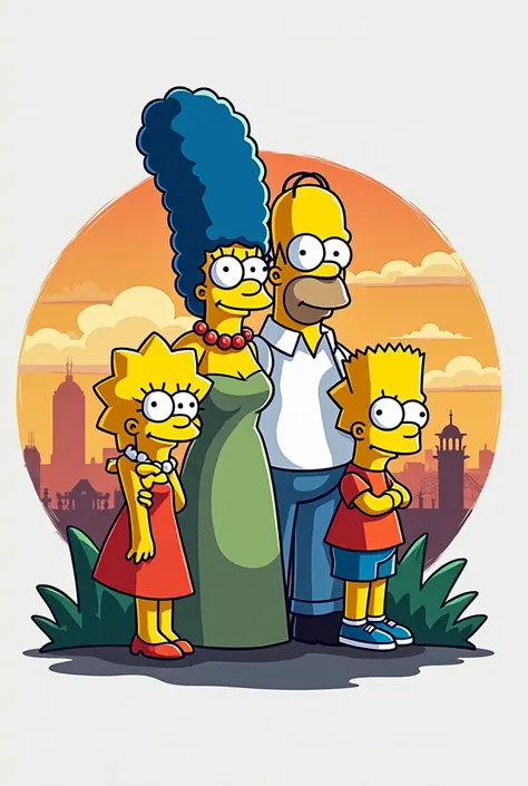 Logo for story subject with the Simpsons theme