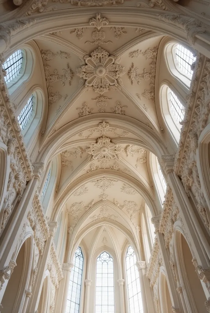 Plaster ceiling model for church 