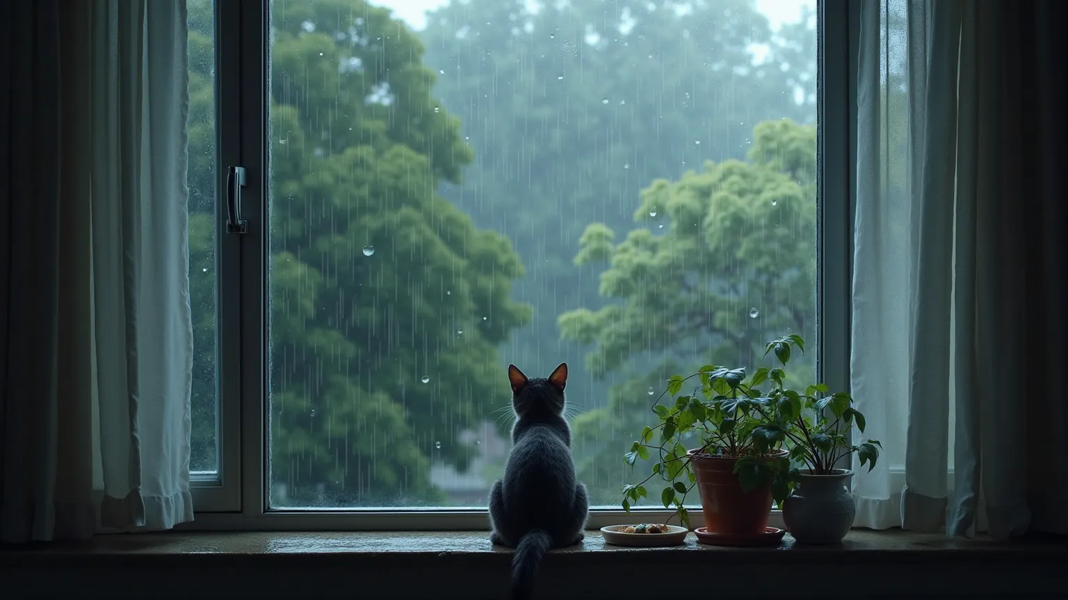 The background image of listening to the rain outside the window was uploaded to the background image platform.. The background image of listening to the sound of rain outside the window is a computer wallpaper that is included in the landscape category. T...