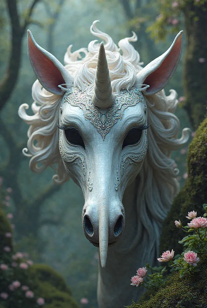 Unicorn mask with nose