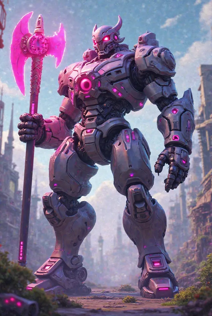 Mechanical tyrant with pink pick with fortnite and big feet