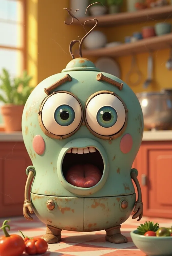 i want a funny stove with big eyes\