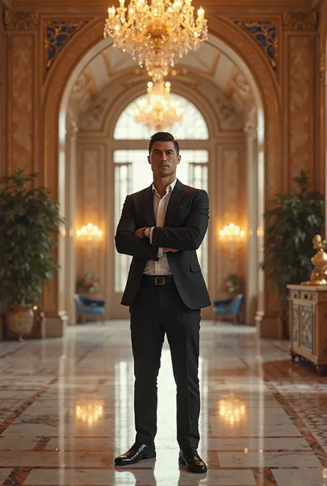 Imagine Cristiano Ronaldo in a mansion 