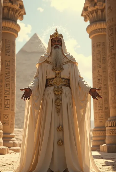 White wizard initiated in ancient Egypt 