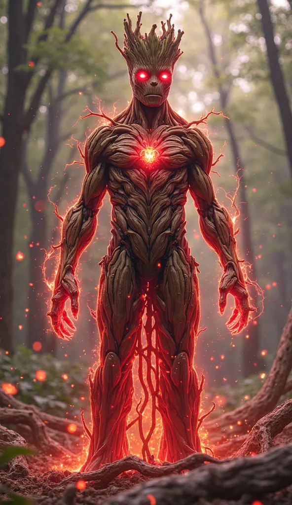 "From the clash of Scarlet Witch and Groot, an incredible, powerful hybrid creature is born — a fusion of chaotic magic and ancient nature. Standing tall and imposing, the creature embodies the perfect union of both their powers, a terrifying yet awe-inspi...