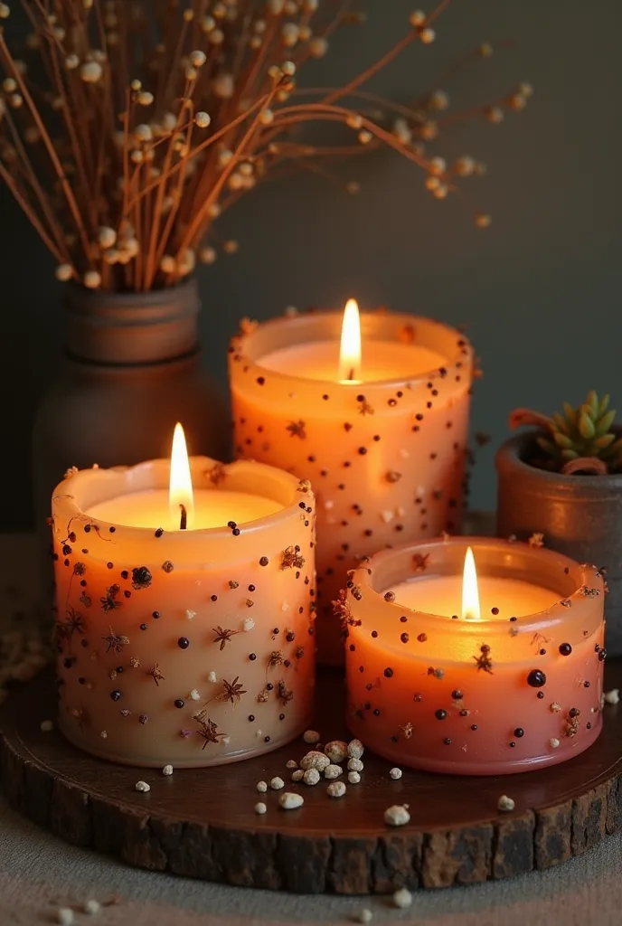  handmade candles  