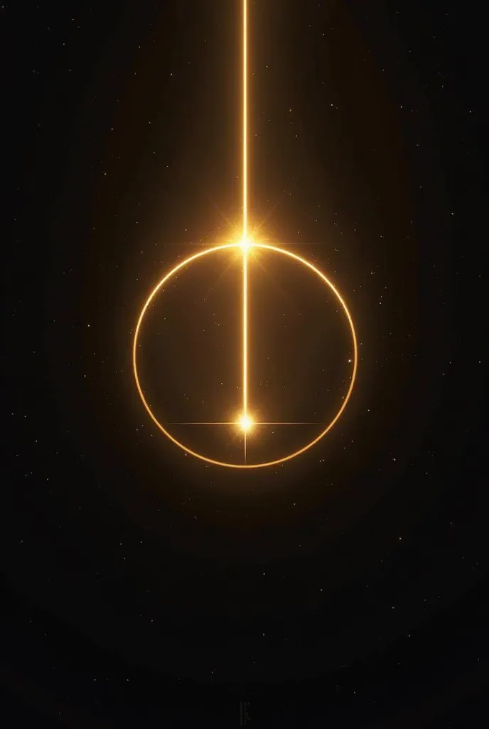 I want a black background ,a circle and a ray at the center of the golden circle to attract a lot of attention,I want 