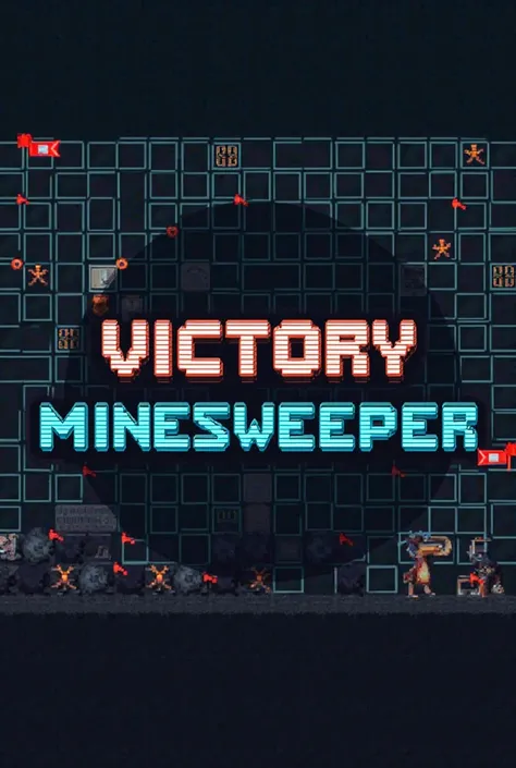 a screen that says YOU WON with a minesweeper in the background