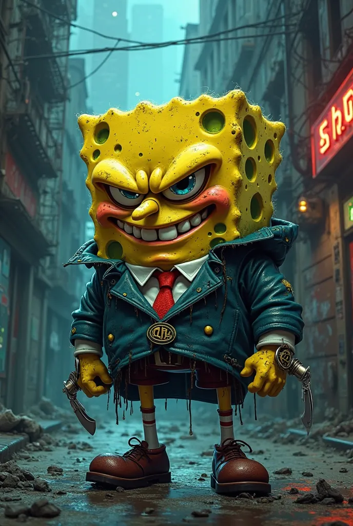 gangster spongebob