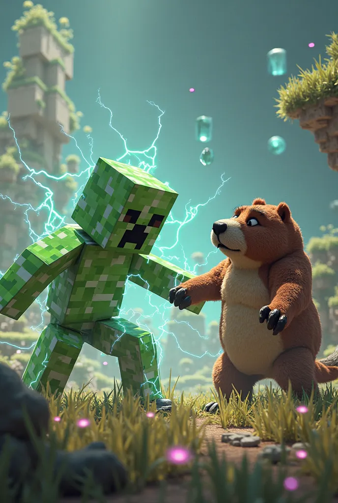 creeper and capybara go to war