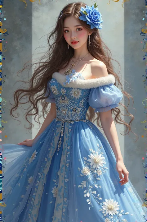 ((Highest quality)),( ultra high resolution ),(Very well designed),(  detailed description ),(( лучший CG )),( Masterpiece ), ultra-detailed art ,Amazing painted art,(Art with delicate details:1.5), :1.5, beautiful well-groomed face, long hair, that catch ...