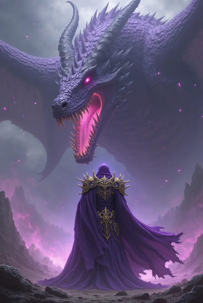 The same god of darkness only in epic armor and he's purple, and he's also fighting a gigantic dragon several kilometers high 