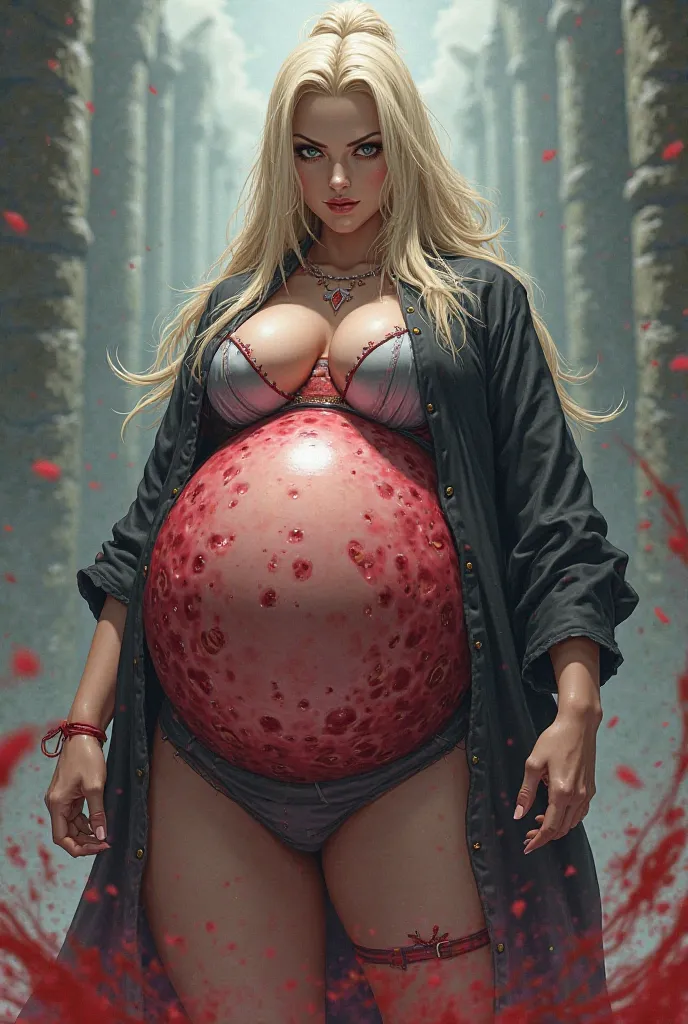 Tsunade with big belly,vore a person 