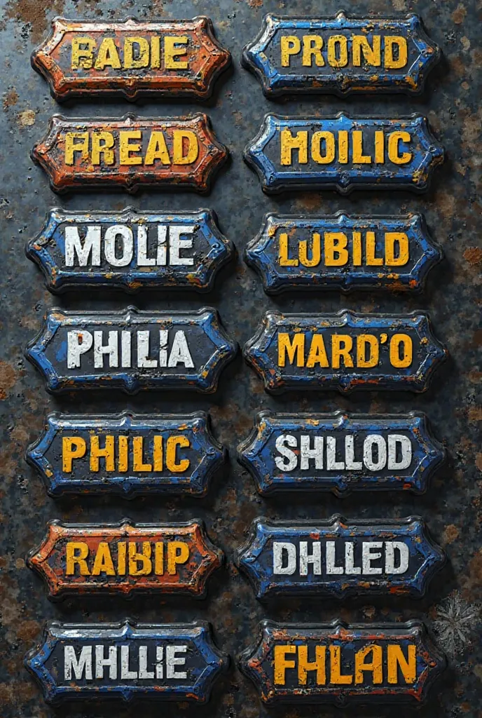 make full color, 4k, detailed, realistic SQUAD PATROL name stickers