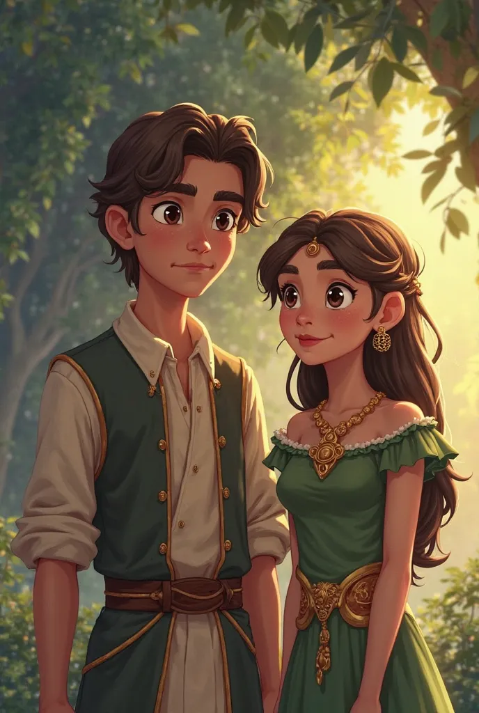 Can you give me a picture for my story animation please Put the ones here. In a distant kingdom called Aranyos, theres a wise and fair king named Mark, and his beautiful queen named  Hena. Together they protect the kingdom and with there two ren: Prince Al...