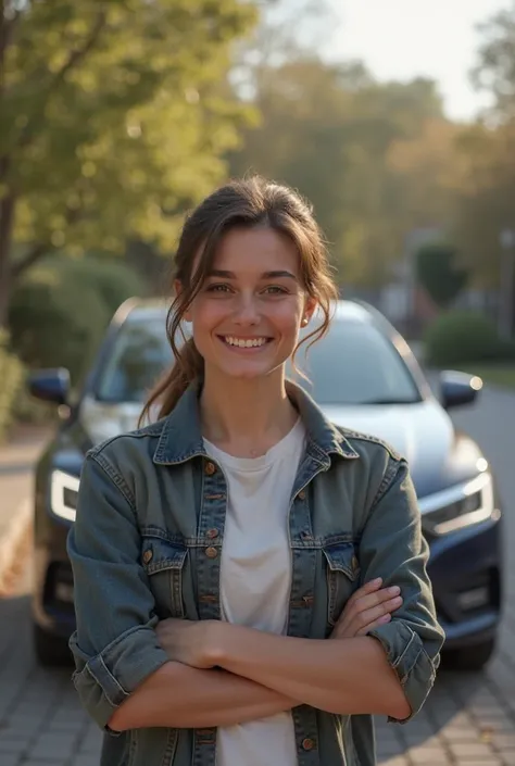 Installing a picture of me in front of the car