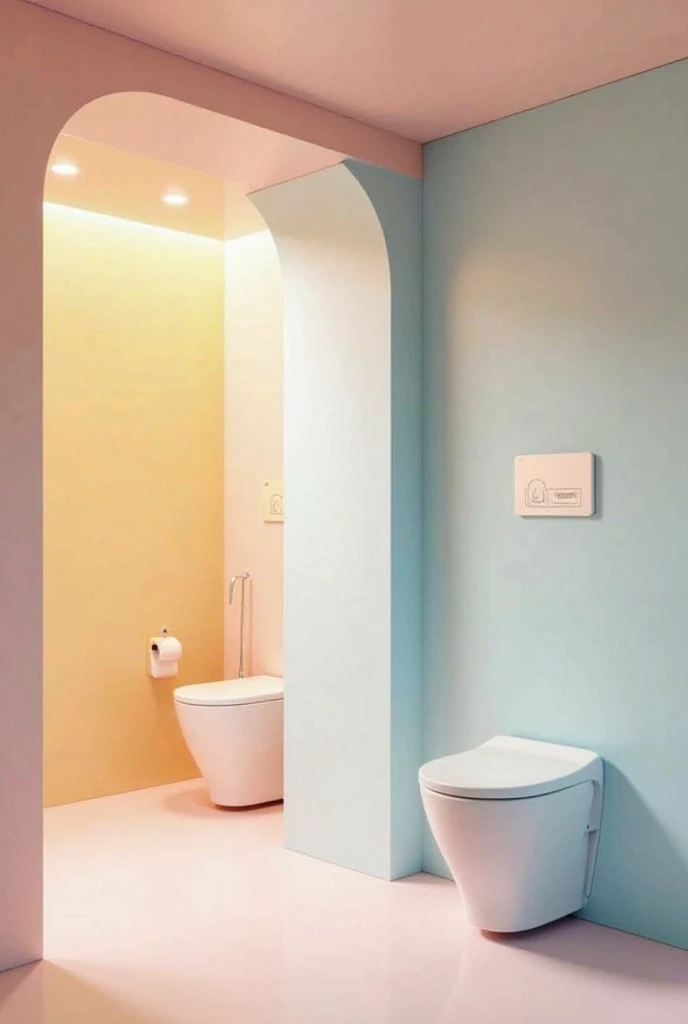 Bathrooms for both sexes are specially designed for ren with hearing disabilities, with a predominance of pastel pink, pastel yellow and pastel blue. 
Tailored to your needs and visual appeal 