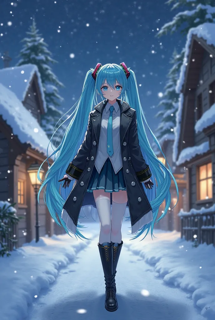  Hatsune Miku,((masterpiece)), (Highest quality), ( exhaustive), (1 person), (Internal Data Stream) light blue gradation hair, Sparkling blue eyes,  straight hair , Wearing a modern white shirt and black coat,  covered with data particles , Locked around t...