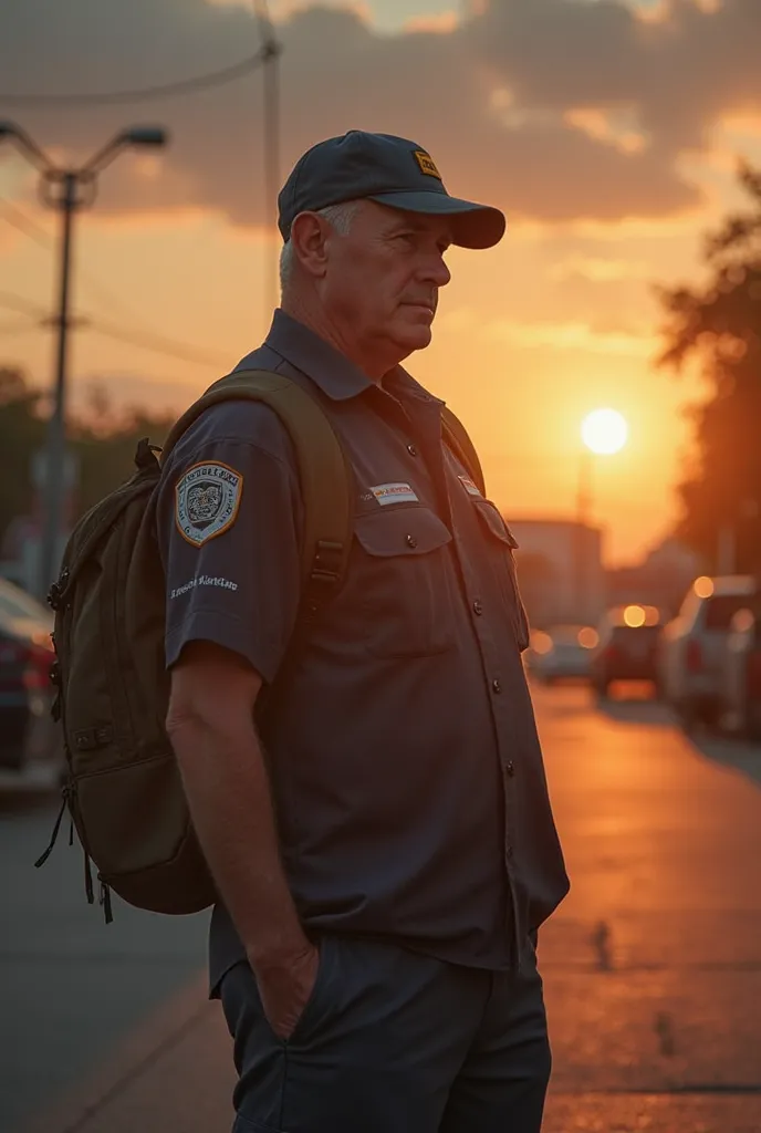 morning: The Start of the Day

Scene 1: an ultra-realistic 4k cinematic scene You wake up with the alarm ringing at 6 in the morning. The Sun is still rising, and you get ready for another working day.
details: Have a quick coffee, wear the gas station uni...