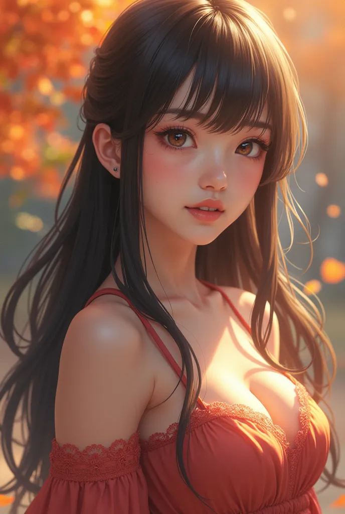 (( masterpiece)), (( of the highest quality)), ((Perfect muscular body)), (portrait of a beautiful Japanese girl), perfectdetaileyes,  Perfect facial detail ,  very delicate nose ,  Open Your Mouth ,   perfect teeth , Sharp body, Clothes stuck, charm, Perf...