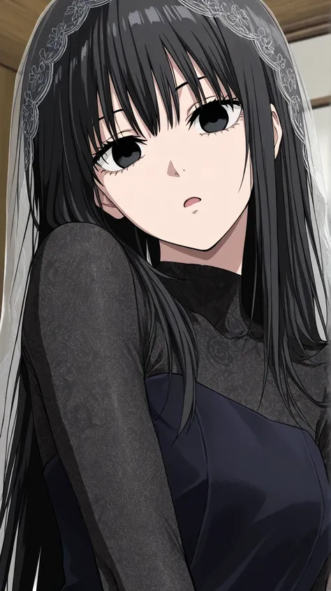 osaragi, sakamoto days
High quality ,  best quality , masterpiece,  High Resolution , detailed face( LoRA: osaragi),anatomically correct, detailed hair Style( LoRA: osaragi),anime Coloring
solo, 1 girl
black hair, long hair, black eyes,
veil, black dress, ...