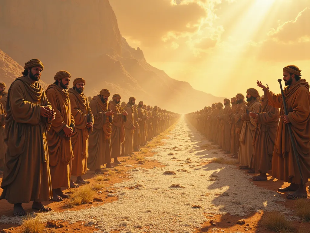 Exodus 16 : 35
The Israelites ate manna for forty years, until they arrive in the land inhabited by men; they ate manna until they arrived at the border of the land of Canaan.