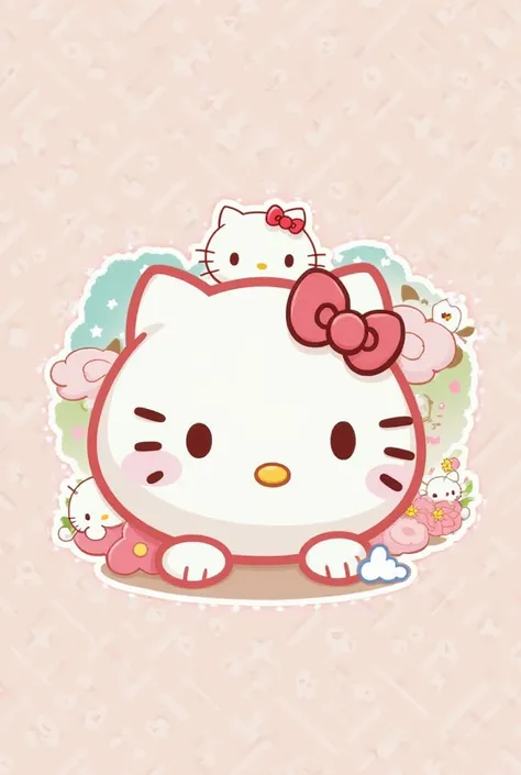 Several images of Hello Kitty 