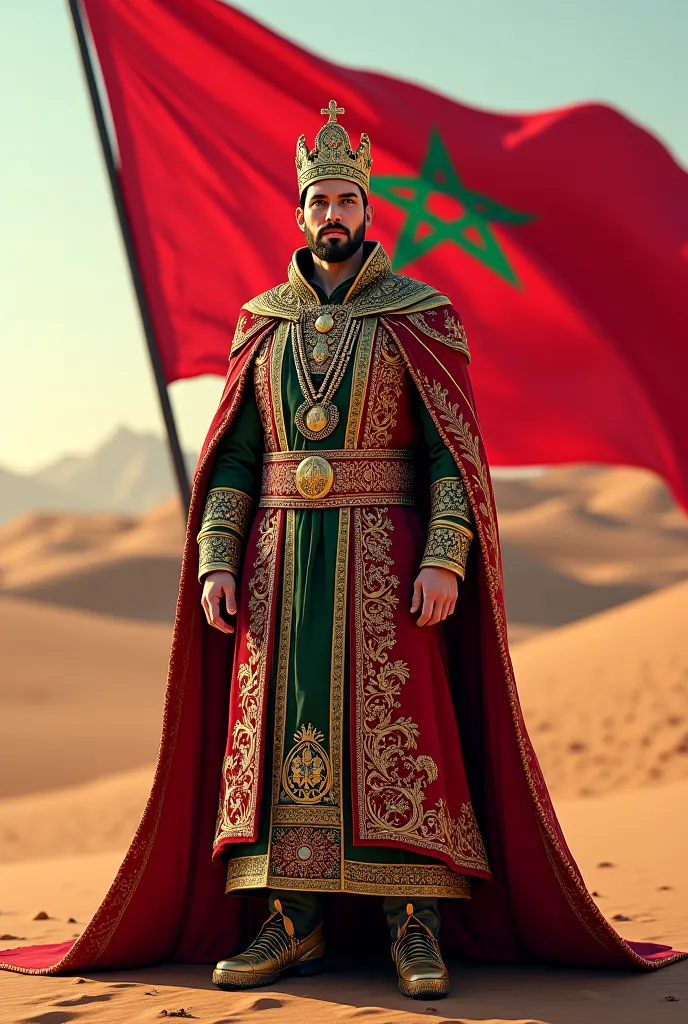  Moroccan flag Emperor