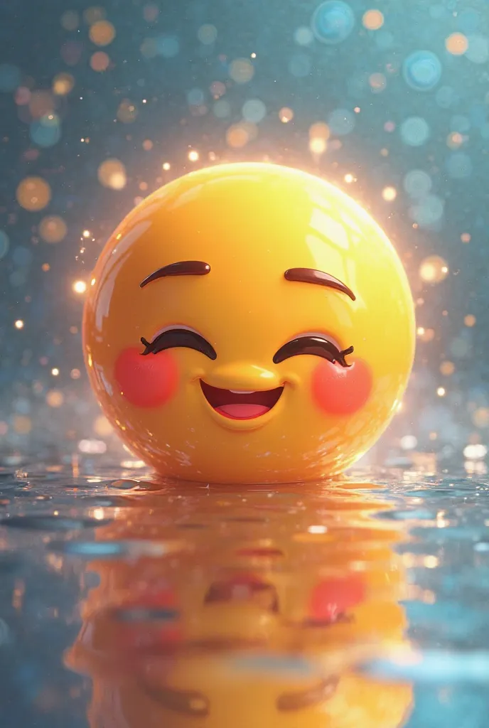 Emoji smile with mirror