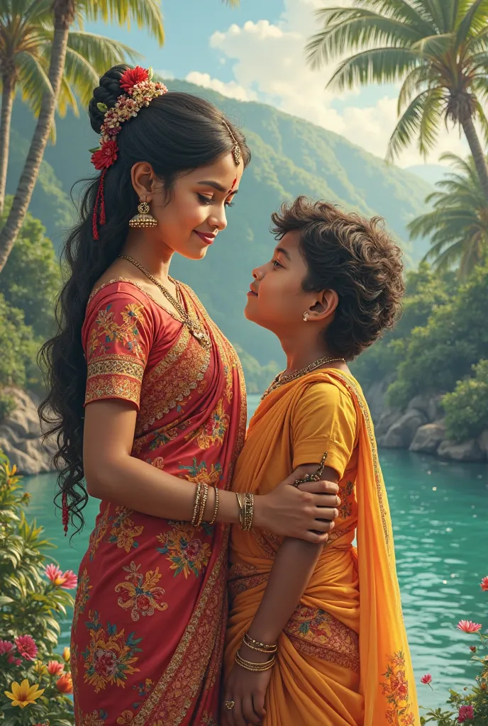 sinhala traditional girl and boy