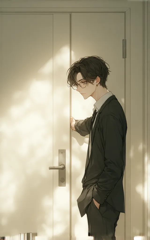 Let's take a look at:

A Korean webtoon style poster that conveys the fierce emotions and tension of the two main characters, with a wide camera angle that reveals the atmosphere around them — the first character is a young man with short dark brown hair, ...