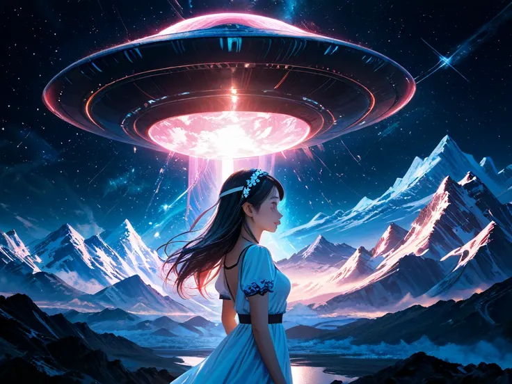 Summer Night　In the mountains　giant UFO　Beautiful Girl　hair band