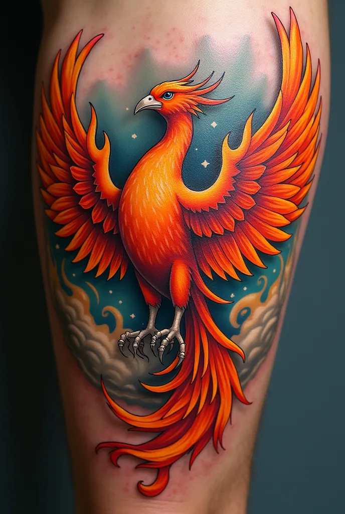 Phoenix bird tattoo 