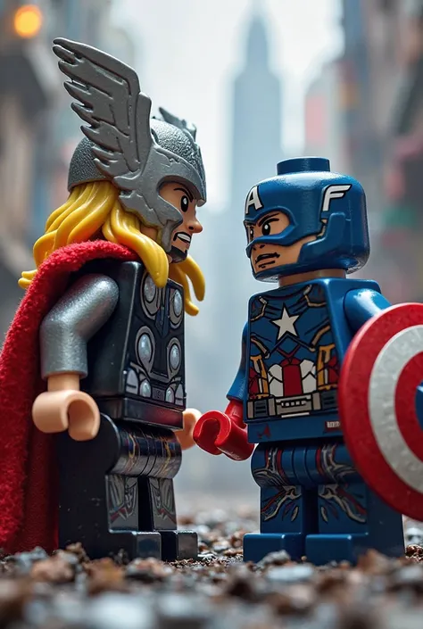 thor, captain america,slash in lego art