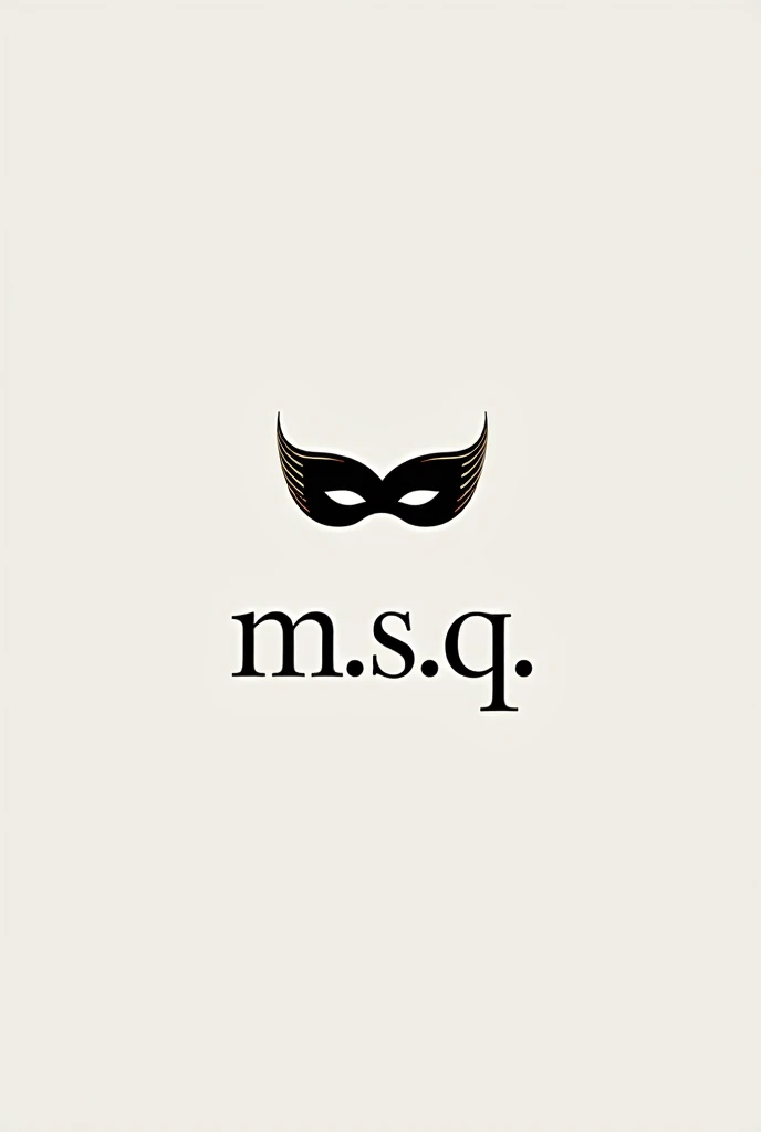 fait moi un logo pour des chaussures de luxe ou y’a écrit revente de luxe avec un masque ou y’a écrit M.S.Q