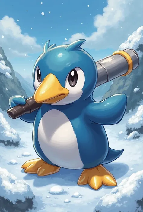 *Pingking, the Pokemon Penguin, is of the ice and steel type, el martillo grande que Pingking siempre lleva lo usa para defenderse de cualquier enemigo que se ponga en su camino, Pingking también es capaz de lanzar caparazones de tortugas a sus enemigos pa...