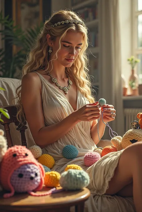 The goddess Athena crocheting amigurumis and accessories more pampered }