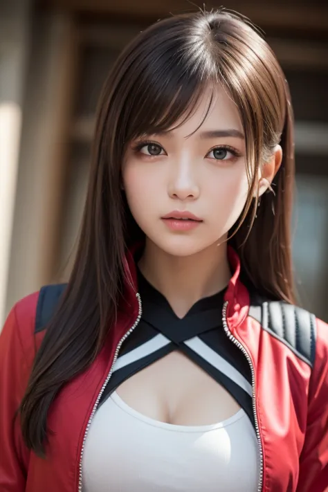 (8k, top quality, Masterpiece:1.2), ultra detail , Masterpiece, Realistic lighting,Masterpiece, top quality, Masterpiece, Official Art, Extremely Detailed CG 、 unity 8k wallpaper , beautiful eyes in every detail , light on face, One Girl ,  upper body, che...