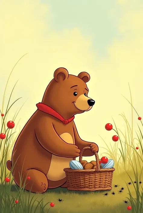 "Little Bear packs a picnic basket filled with yummy snacks and heads to the meadow. As he sets up, a group of ants starts carrying away his cookies! Instead of getting upset, he shares his food with the tiny ants. They happily march around, and in return,...