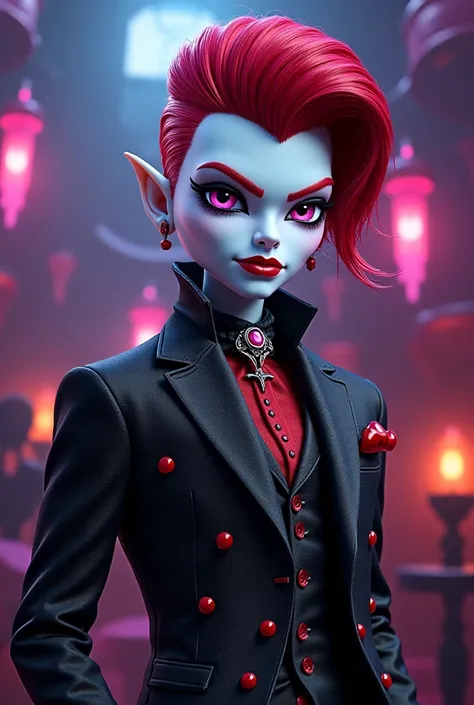 Make me the image of the Monster High operetta male version