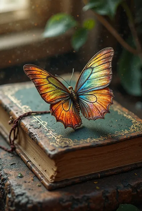 Old book of stories extraordinary butterfly covers 