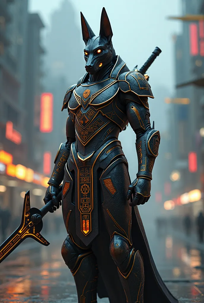 Sci-fi Egyptian Anubis Knight 