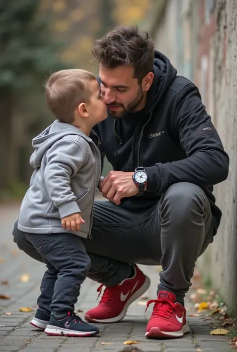 Make the young serbian  boy lick the nike air max shoe of a Albanian man. Albanian man wear nike air max shoes.