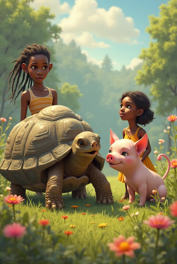 The tortoise, the pig, adunola and ifelayo 