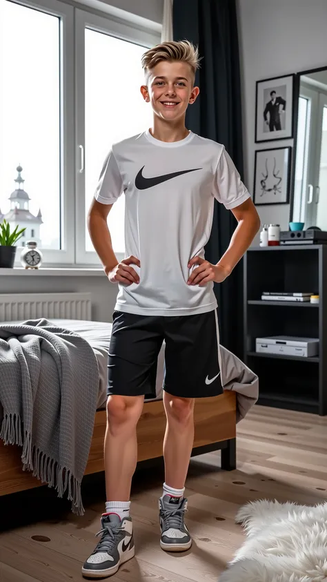 Shocking photograph of one of the most beautiful Finland age boy, young with . A year ago, he was merely a playful and handsome , but his intense sports lifestyle has led to a truly astonishing transformation. He has grown remarkably tall in such a short t...