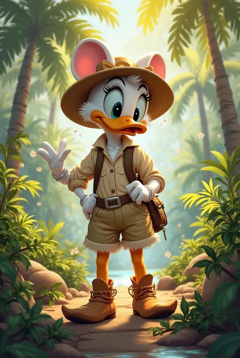 Create Mickey's Gang daisy with safari clothing