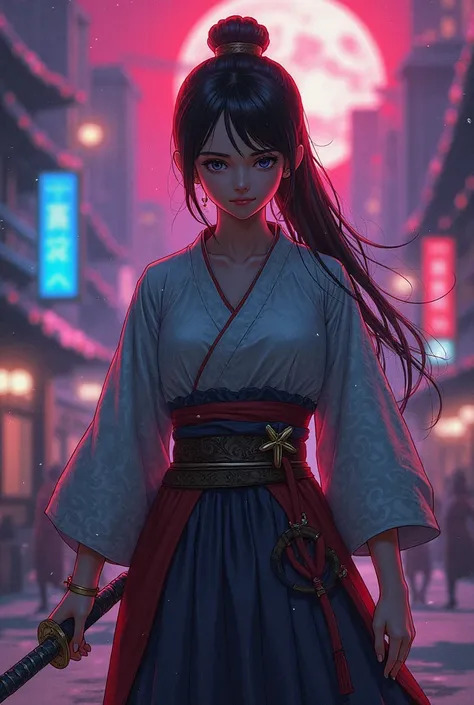 In the neon-lit city of Kyoshin, a young swordswoman named Rika was known as the Silent Blade. Orphaned as a , she was trained by the legendary assassin Master Kuro. Unlike others, she never spoke—her actions were her voice.

One night, Rika was assigned t...