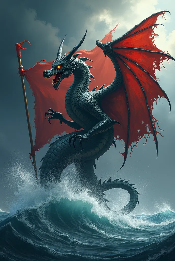 You can create a pirate flag that represents a dragon 