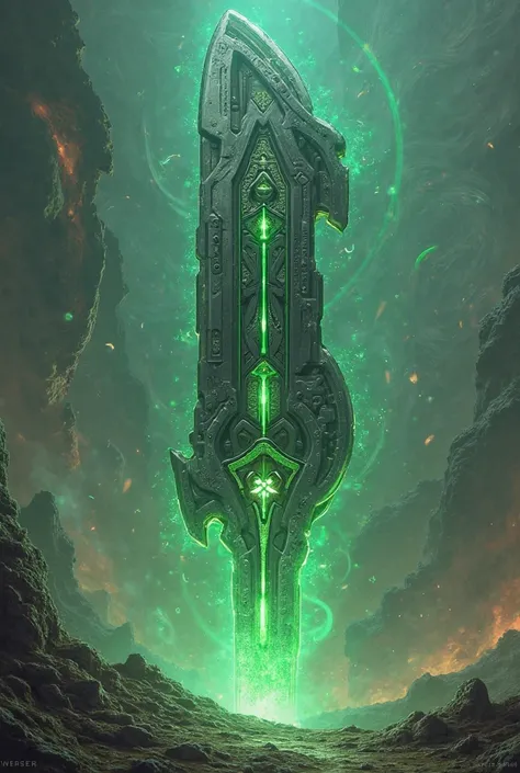 A green powerfull extraordinary weapons 